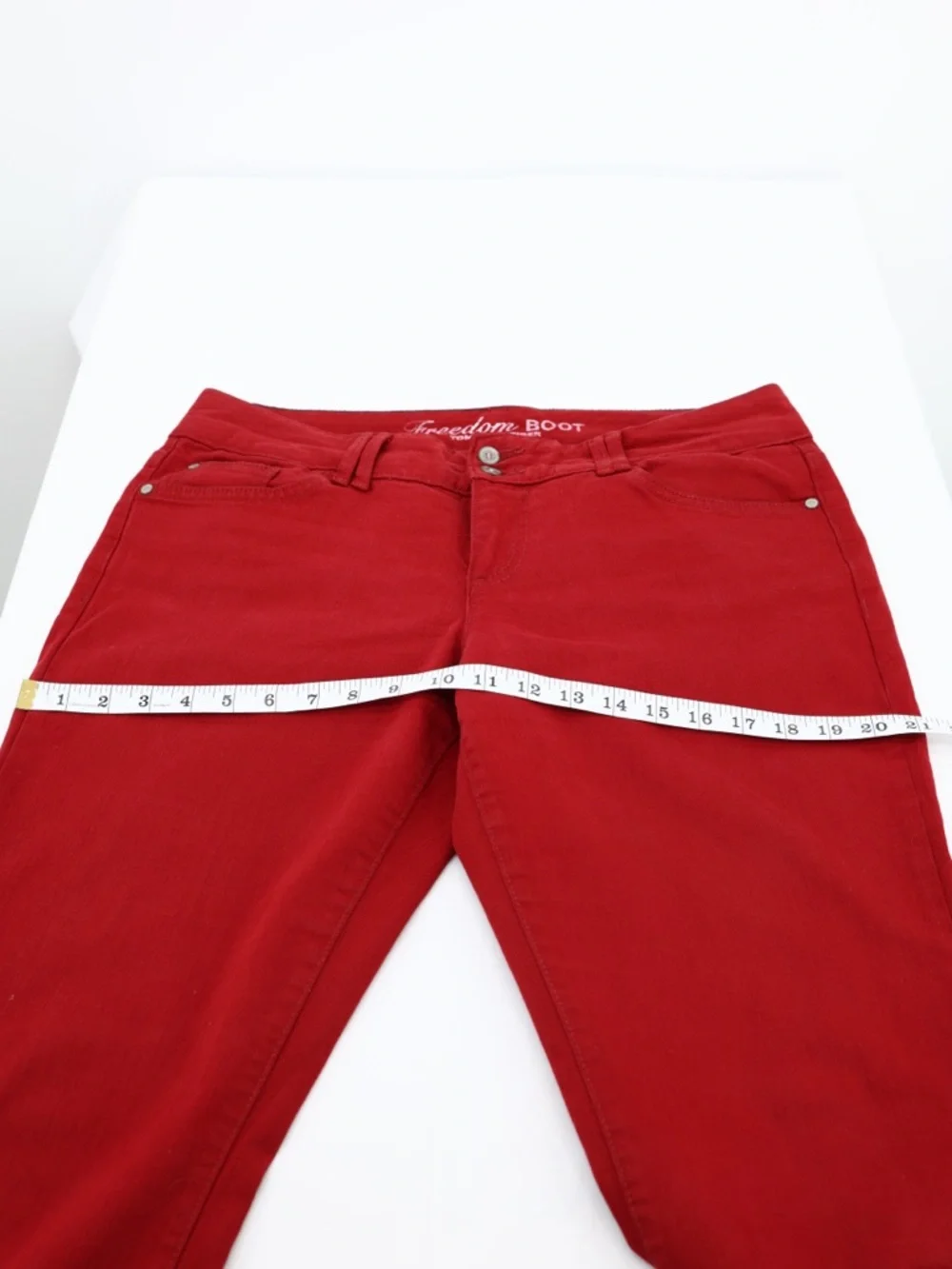 Tommy Hilfiger Red Bootcut Jeans Mid Rise Stretch Cotton Flare‎ Size 10